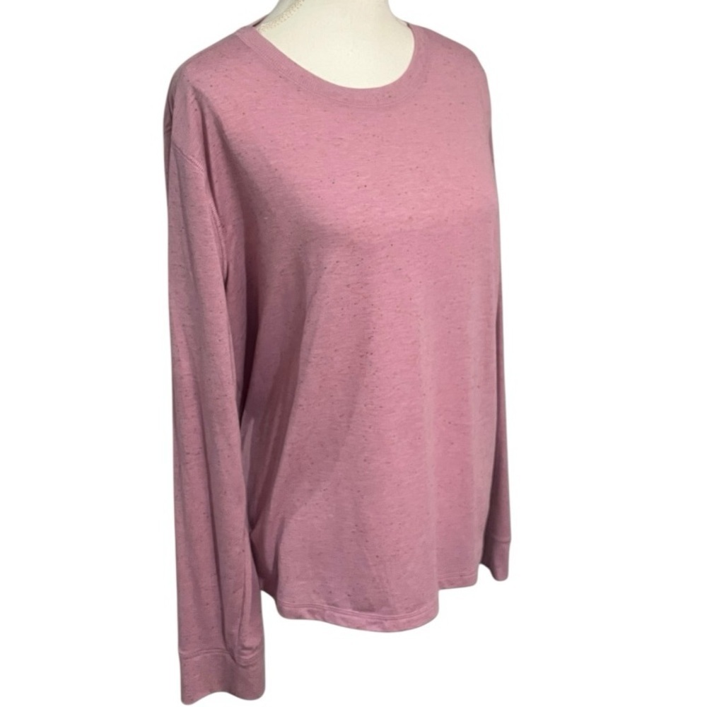 Tek Gear size XL pink/lilac with colored heathering long sleeve tee